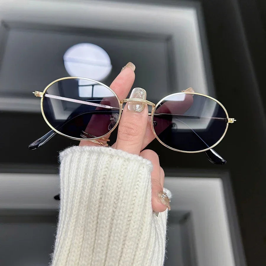 Retro Round Sunglasses Women Men Fashion Vintage Sun Glasses Female Male Mirror Shades Mirror Punk Travel Oculos De Sol
