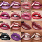 16Colors Bold & Intense Glitter Shiny Metallic Lipstick  Lip Tint,Long Lasting Lip Senior Matte Lip Makeup Gifts for Women Cosme mbzr