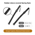 New Upgraded Spring Rubber Coated Ropeless Battle Rope Unisex Portable Detachable Fitness Elastic Stick Full Body Workout Fat Burning Core Training Home Gym Outdoor Sports Exercise Resistance Training Stick for Men Women Begi mbzr