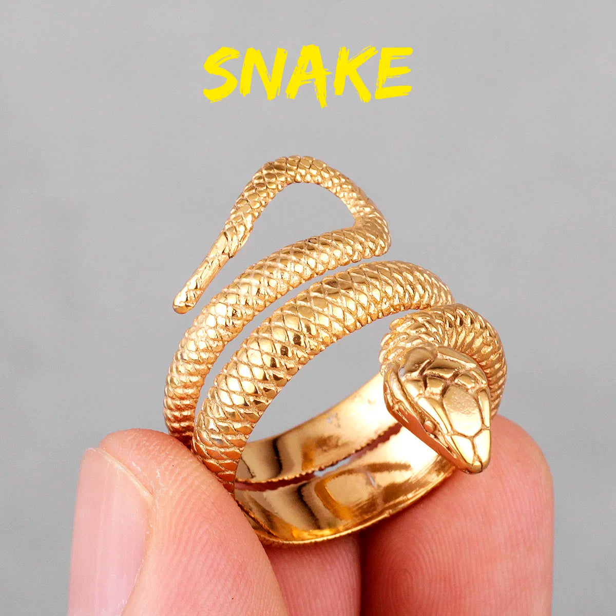 Stainless Steel Animal Rings Eagle Dog Dragon Bird Snake Hip Hop Trendy