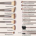 3-20Pcs Premium Makeup Brushes Set Soft Fluffy Beauty Cosmetic Foundation Makeup Brush Eyeshadow Blush Kabuki Make Up Tools mbzr