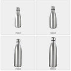 Stainless Steel Water Bottle 1 Liter Free Shipping Items, Drink Bottle for Sport Travel Cups,  500 750 1000ml Water Bottles mbzr