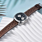 PAGANI DESIGN 2026 Retro Luxury Men's Quartz Watches Sports Chronograph VK63 Watch For Men AR Sapphire Waterproof Leather Clock