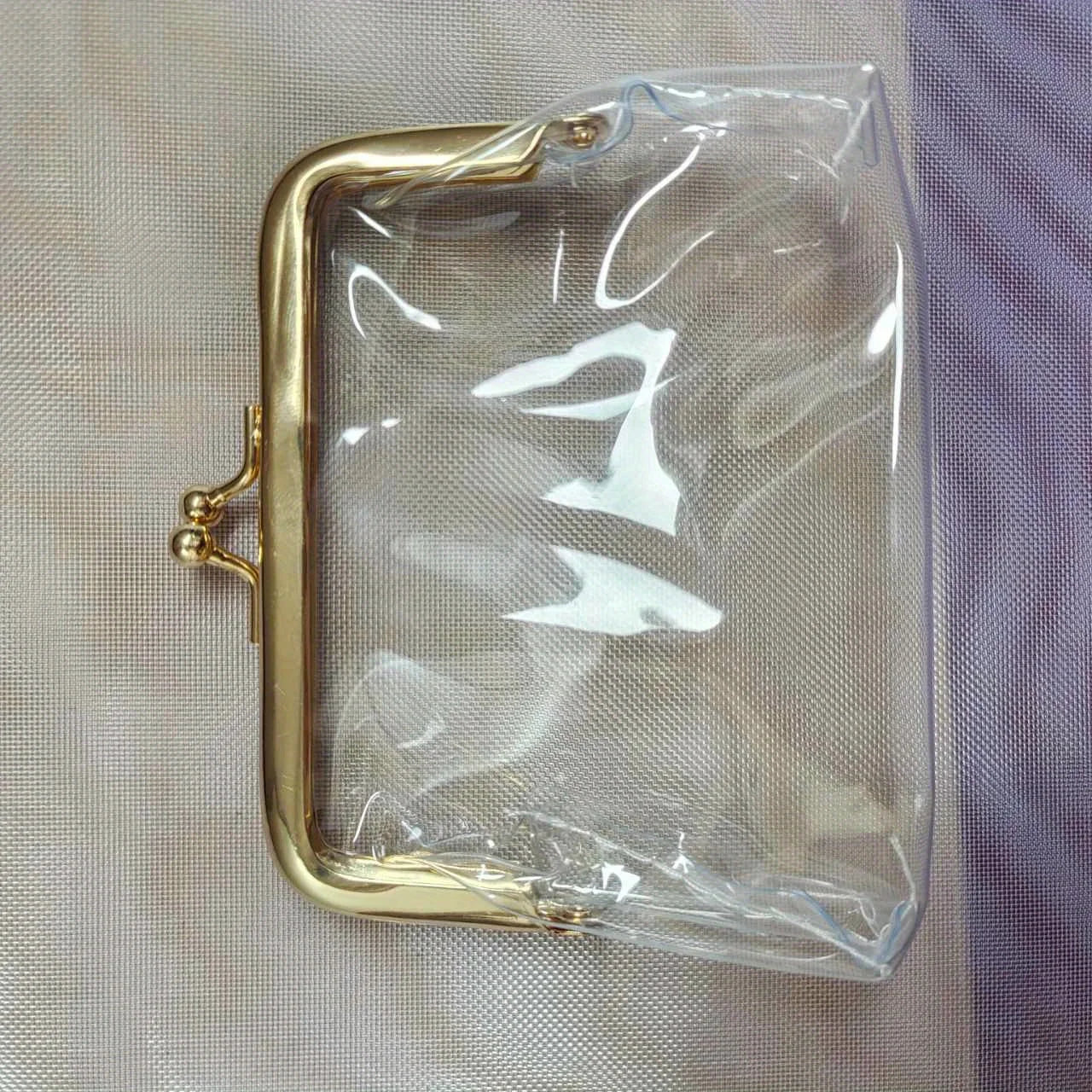 1PC Clear Mini Coin Purse Portable Mini Makeup Pouch Travel Cosmetic Organizer Credit card bank card clutch purse coin purse
