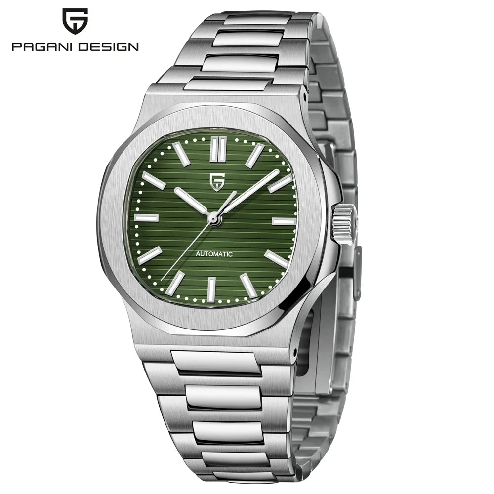 PAGANI DESIGN Top Luxury Automatic Watch For Men Mechanical Watches Men Sports Waterproof Sapphire Stainless Steel Reloj Hombre