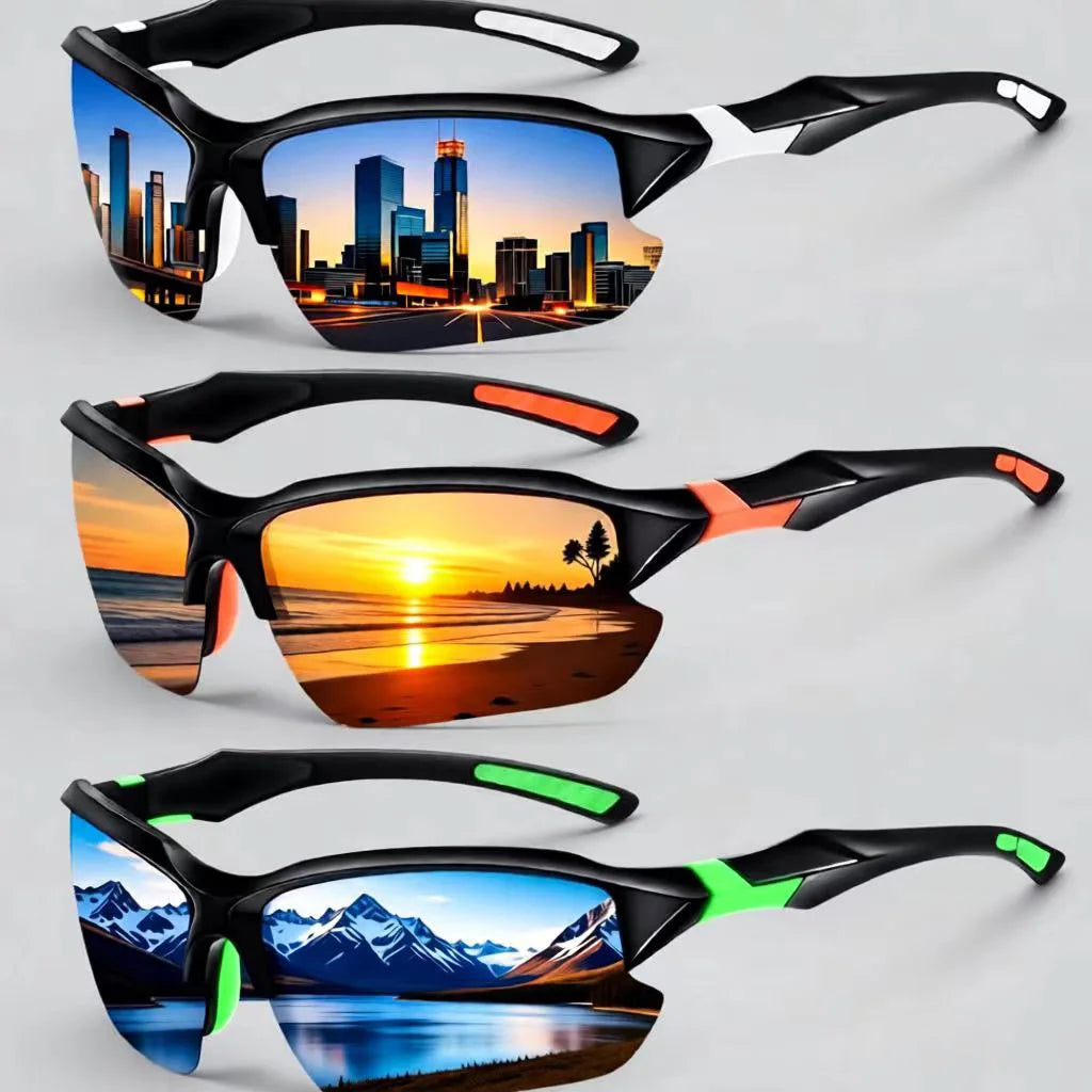 1Pc unisex polarized sunglasses, suitable for outdoor leisure sports, cycling, running, fishing, driving, golf, sunglasses