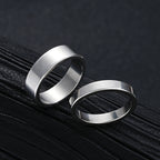New Arrival Silver Tone Stainless Steel Jewelry Set Unisex Punk Vintage Smooth Ring Necklace Bracelet Waterproof Anti Tarnish Minimal Street Daily Wear Jewelry Gift For Men