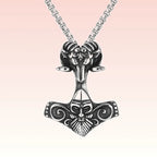 2025 New Hip Hop Retro Titanium Steel Necklace Stainless Steel Claw Totem Pendant
