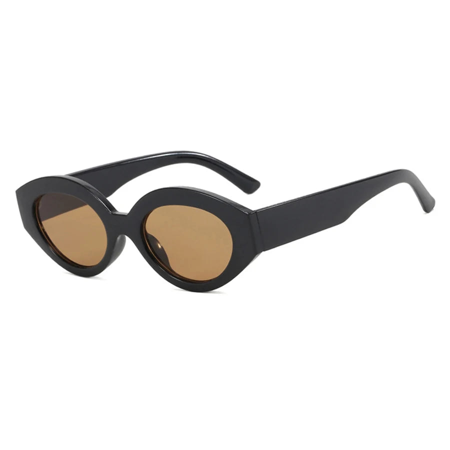 Fashion Cat Eye Sunglasses Women 2026 Ins Popular Vintage Punk Oval Sun Glasses Female Trending Shades Multicolour Eyewear UV400