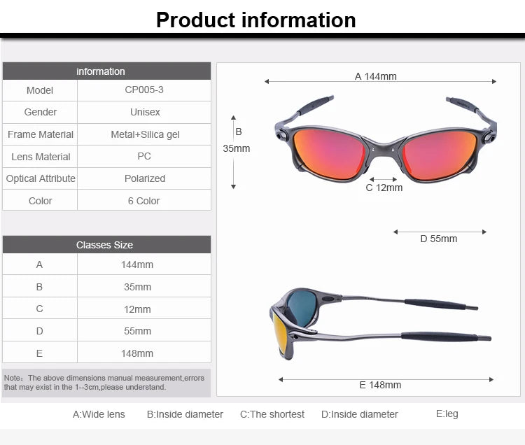 Man Polarized Sunglasses Cycling Glasses UV400 Fishing Sunglasses Metal Bicycle Goggles Cycling Eyewear Riding Glassesjvs mbzr