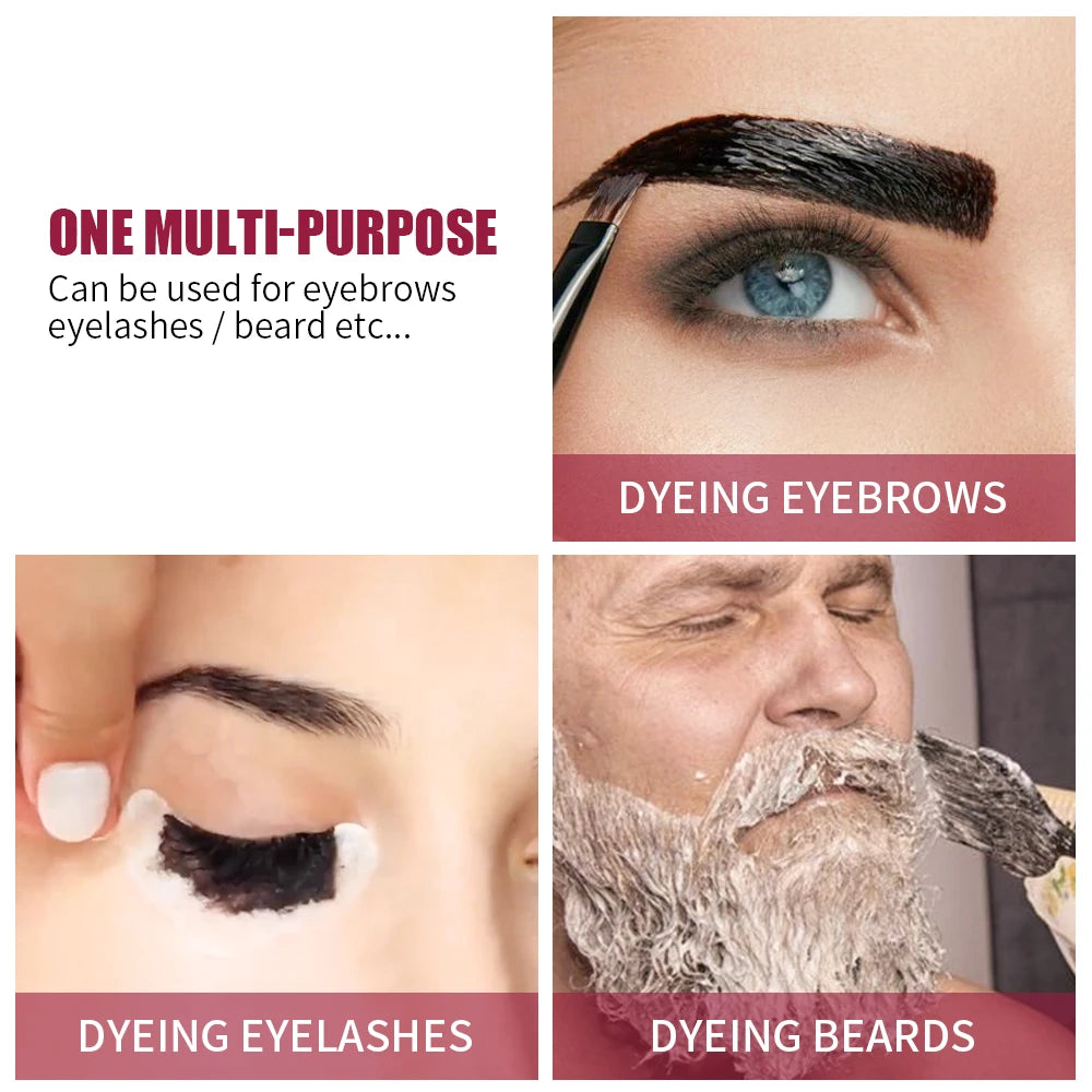 ICONSIGN Eyelash Eyebrow Dye Tint Kit Brow Enhancer Mascara Lift Tinting Tattoo Eyes Makeup Tools mbzr