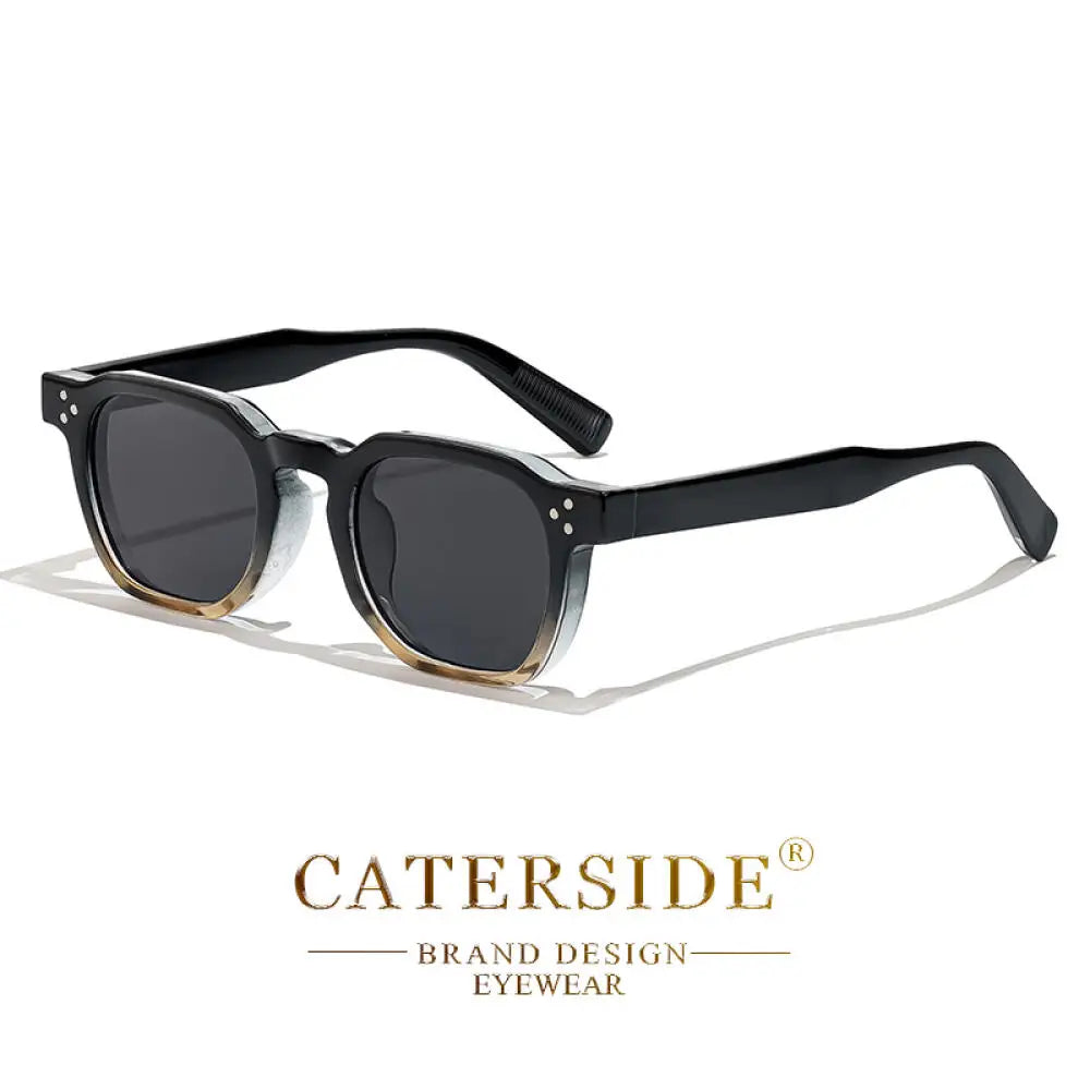 CATERSIDE Retro Men's Sunglasses Brand Design Square Fashion Sun Glasses Women's Outdoor Travel Party Decoration Eyewear UV400 mbzr
