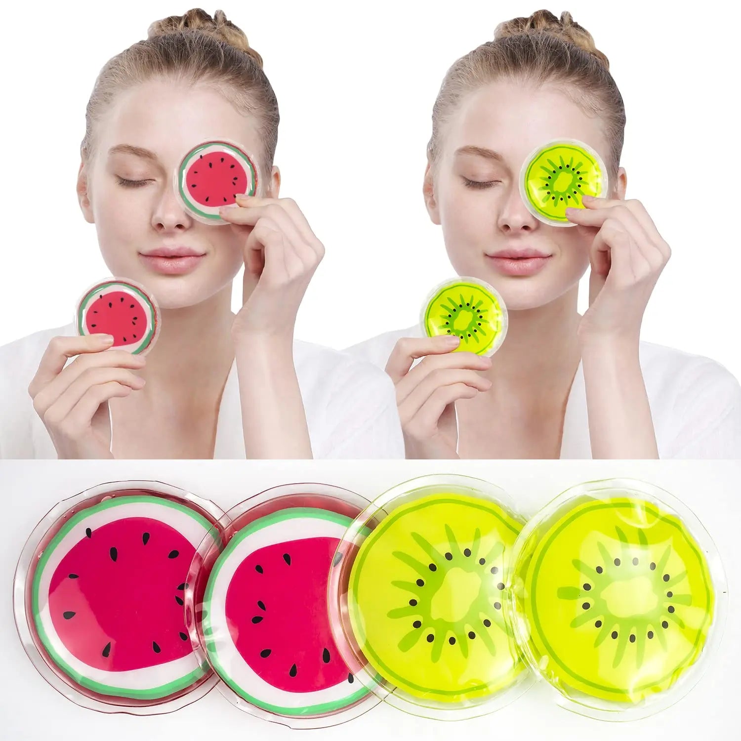 Gel Ice Pack Reusable Cooling Eye Pads and Under Eye Patches,Eye Hot Cold Treatment Pack for Redness,Pain Relief and Eye Relax mbzr