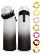1pc Gradient Air Water Bottle With 1PC Random Bear Shape Scented Flavor Pods Drinks Bottles Outdoor 0 Sugar 0 Calorie Water Cup mbzr