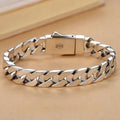 2025 New fashion 100% S925 Sterling Silver 9MM Cuban Bracelet Simple Men's and Women's Fashion Trend Jewelry Gifts