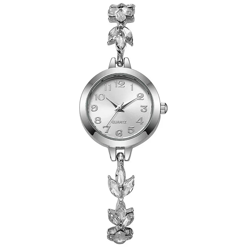 Elegant Women Watches Luxury Rhinestone Bracelet Bracelet Quartz Watch Reloj Mujer Girls Clock Gift（Without Box） mbzr