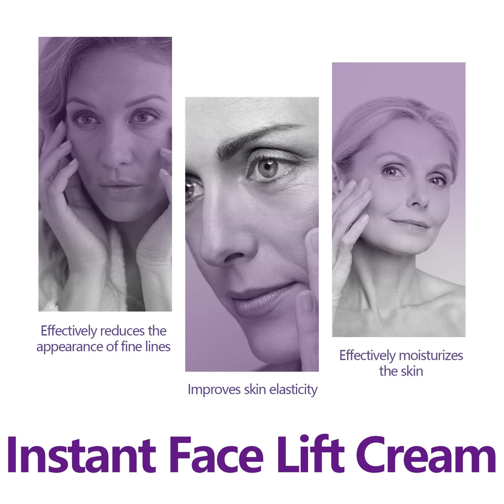 Instant Face Lift Cream Tightening Lifting Anti-Wrinkle Firming Moisturizer Smoothing Fine Lines Wrinkles Brightening Improve Dull Skin All Skin Types Daily Face Neck Eye Firming Treatment mbzr