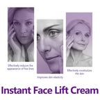 Instant Face Lift Cream Tightening Lifting Anti-Wrinkle Firming Moisturizer Smoothing Fine Lines Wrinkles Brightening Improve Dull Skin All Skin Types Daily Face Neck Eye Firming Treatment mbzr