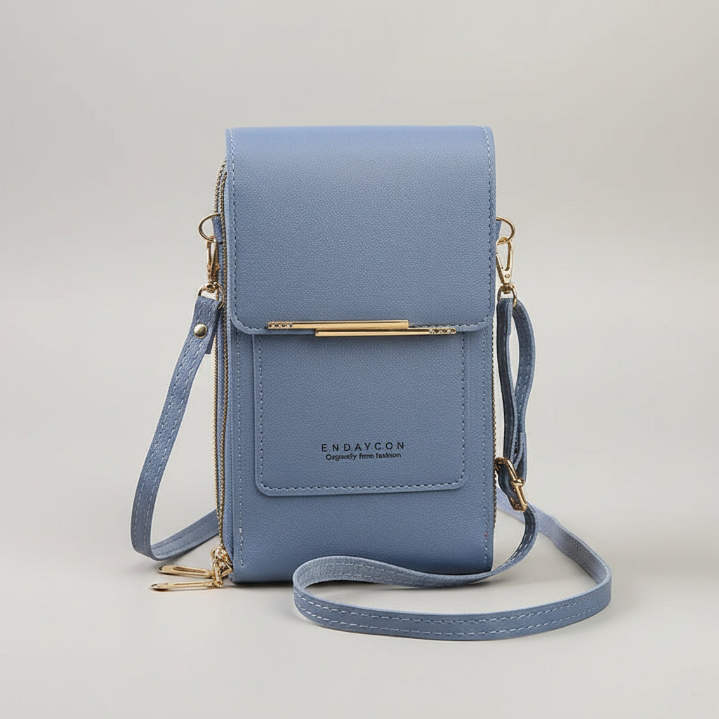 Crazy Bag Fashion Touch Screen Lock Cell Phone Bag Women's Mobile Phone Card Holder Crossbody Shoulder Bag mbzr