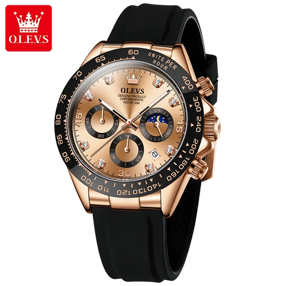 OLEVS 2875 Luxury Men Watch Quartz Man Watches Waterproof Luminous Top Brand Watch for Men Date Chronograph Sport Wristwatch mbzr