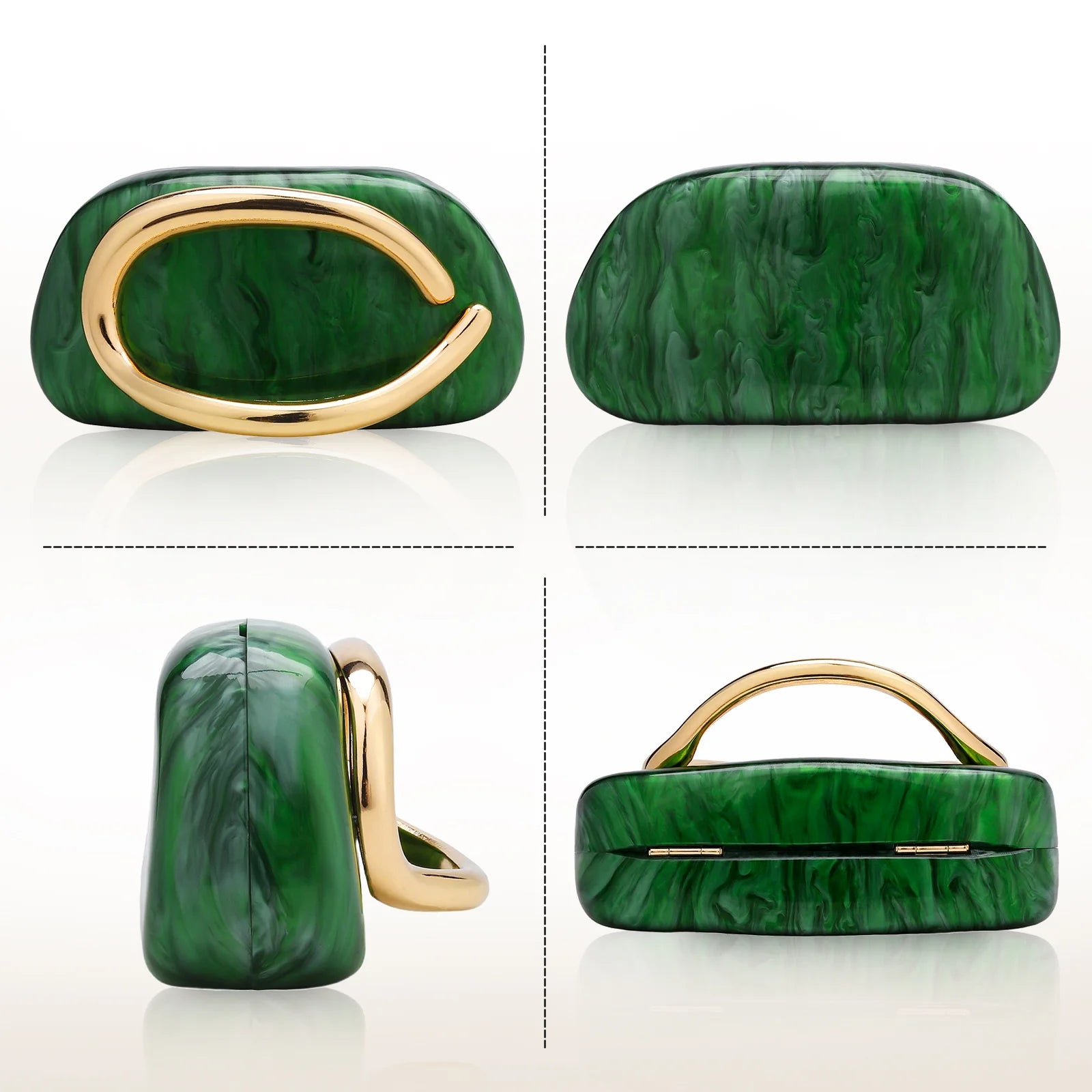 Acrylic Luxury Box Clutch Handbag For Women Evening Banquet Bags Wedding Party Chain Crossbody Shoulder Bag Ladies Dinner Purses