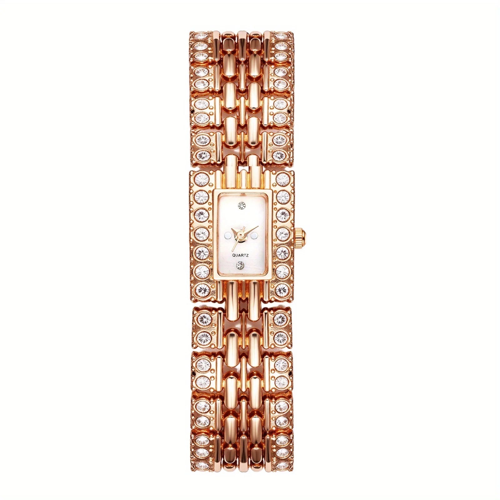 Women's Diamond Watch Bracelet Full Crystal Rhinestone Square Dial Quartz Wristwatch Gold Silver Rose Gold Elegant Ladies Dress Watch Gift mbzr