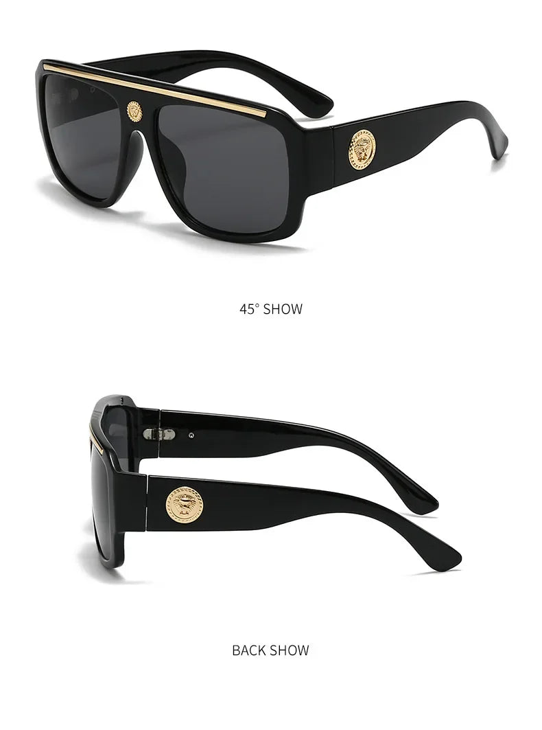 Oversized Vintage Punk UV400 Sunglasses Unisex Fashion