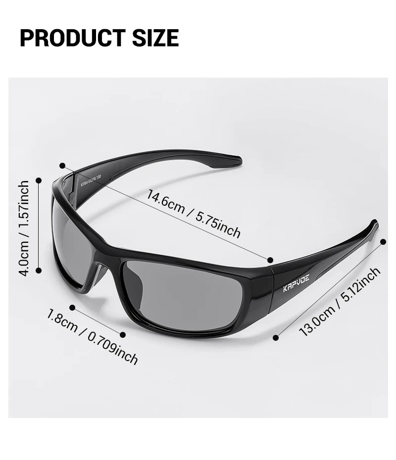 KAPVOE UV400 Anti-Glare polarized Cycling Sunglasses Fashion Men Women Ultralight Fishing Glasses MTB Bicycle Glasses HD Outdoor Sports Running Goggles