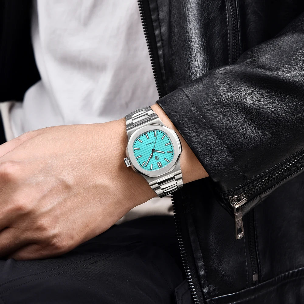 2026 New PAGANI DESIGN 40MM Luxury Ice Blue Automatic Watch For Men Sapphire crystal Waterproof Mechanical Wristwatch Men Business Gift
