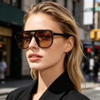 2026 New Retro Double Beam Sunglasses Fashion Trendy Outdoor UV Protection Sunscreen Sunglasses For Women And Men Daily Commuting Travel Wear