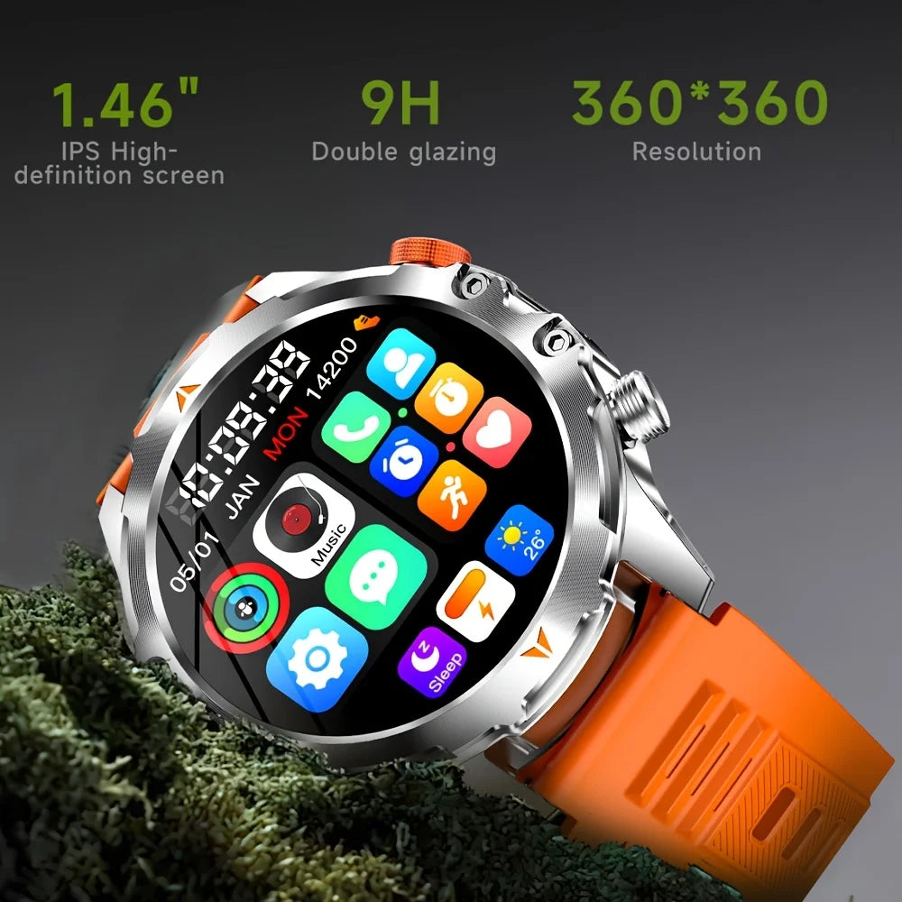 SENBONO AMOLED Smart Watch for Men 1100mAh Battery 25+Day Use Time Compass IP68 Waterproof Sport Men‘s Smartwatch for Men Women
