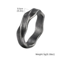 Classic Mobius Rings for Men Boys, Waterproof Stainless Steel Twist Finger Band, Vintage Love Eternity Jewelry Gift for Him Boy