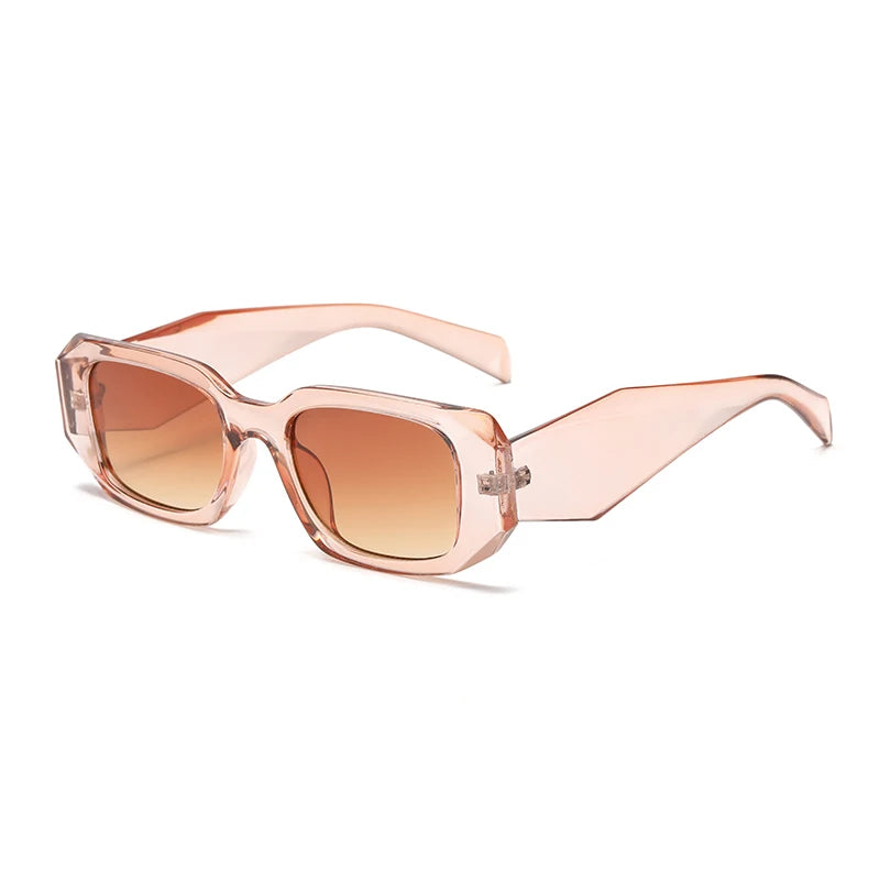 Vintage Brand Fashion Small Square Casual Sunglasses for Women Retro Unique Legs Eyewear UV400 Sun Glasses Ideal for Outdoor Travel Daily Wear Beach Trips Driving and All Kinds of Summer Outdoor Activities