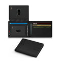 Men's Wallet Ultra Thin Rfid Leather with ID Window Multi Card Carbon Fiber Wallet