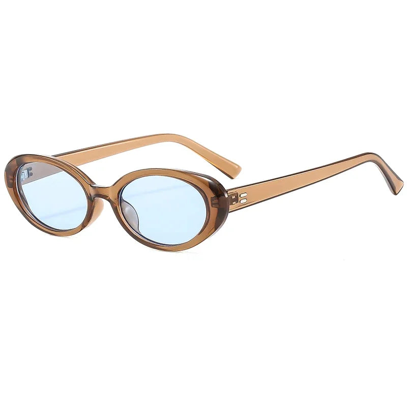 Fashion Small Oval Sunglasses Women Classic Vintage Men Sun Glasses UV400 Female Shades mbzr
