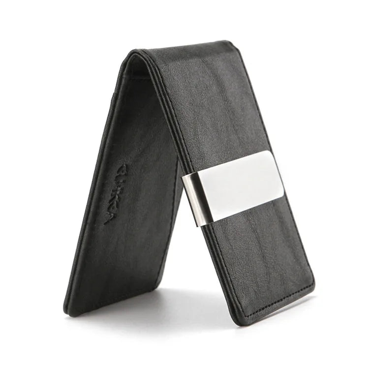 RFID Blocking Slim PU Wallet For Men, 5 Card Slots With Money Clip - Lightweight Bifold Wallet, Perfect Father's Day Gift mbzr