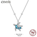 Original 925 Sterling Silver Mother and Baby Turtle Necklace Y-shaped Chain Necklace For Women Memorial Prayer Jewelry Gift 2026 mbzr