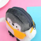 Soft Little Penguin Plush Kawaii Wallet Coin Purse with zipper mbzr