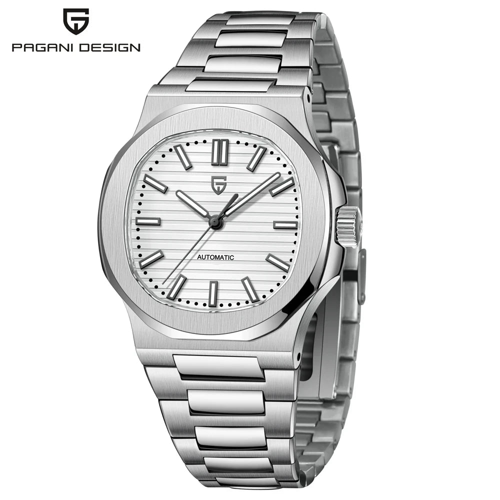PAGANI DESIGN Top Luxury Automatic Watch For Men Mechanical Watches Men Sports Waterproof Sapphire Stainless Steel Reloj Hombre
