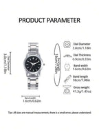 3pcs Unisex Alloy Quartz Casual Sports Watches, More Suitable For Small Women's Wrist