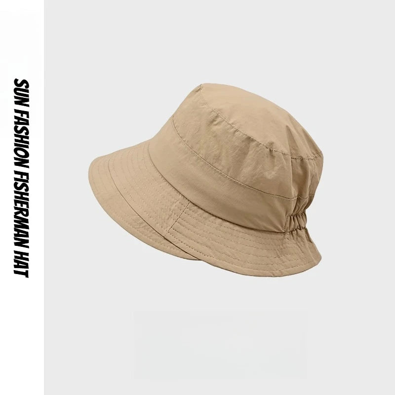 1pc Japanese Style Fisherman Hat for Women Sun-Proof UV Protection Sun Hats Quick-Drying Camping Alpine Cap Bucket Hat