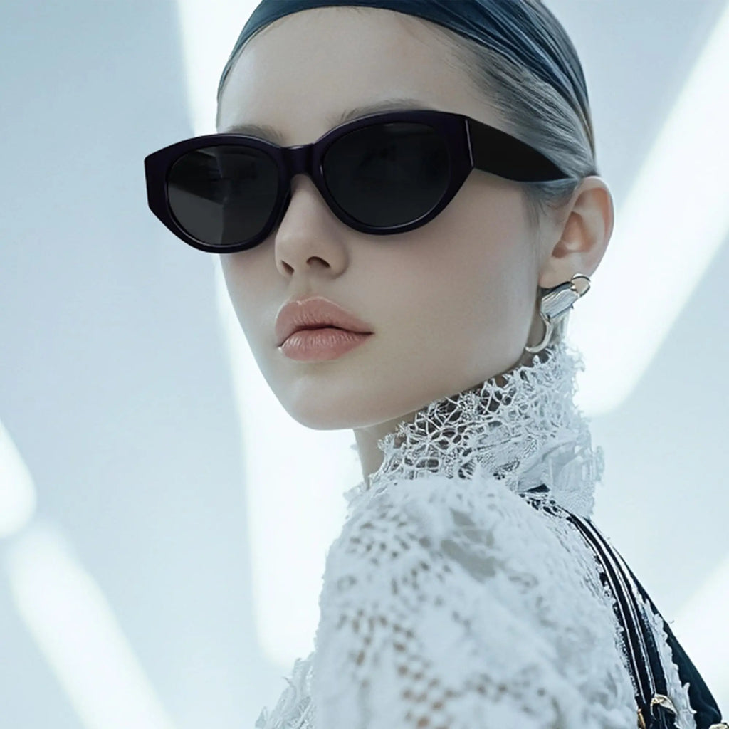 ZENOTTIC Women Polarized Sunglasses Trendy: Classic Sun Glasses Ladies Cat Eye Frame - Retro Cute Shades UV400 Protection