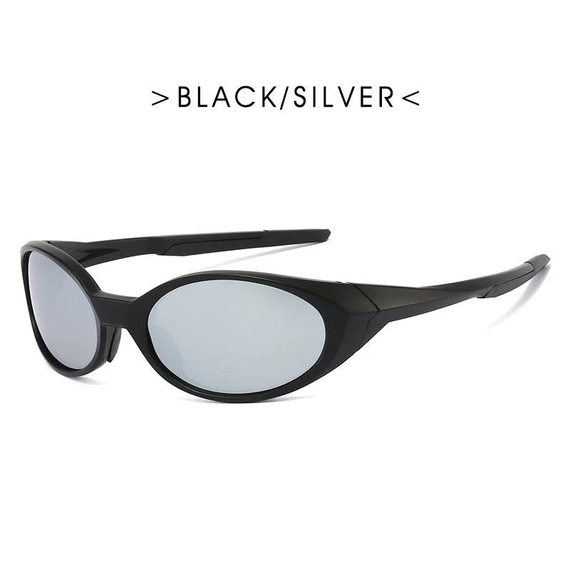 Outdoor Sports Polarized Sunglasses Reflective Mirrored Lens Color Patchwork Shades mbzr