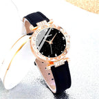 Womens Watches 5Pcs Set Luxury Rhinestone Women Fashion Elegant Wristwatch Quartz Watch For Girl WristWatch Bracelet Gift mbzr