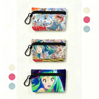 Classic Romantic Anime U-Urusei Y-Yatsura Oxford Coin Wallet Detachable Carabiner Hook Compact Storage Bag For Outdoor Shopping