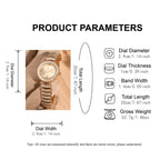 Binda New Fashion Watchstrap Quartz Women Watch Waterproof Luxury Brand Watch For Women Gift with Box