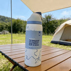 24Oz/32Oz Stainless Steel Water Bottle - Insulated, Sweatproof, Straw Lid, For Sports, Hiking & Everyday Adventure, Keeps Drinks mbzr