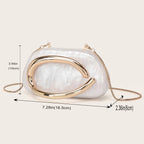 Fashion Women's Handbag Bride Metal Gold Women Luxury Evening Banquet Clutch Bag Shoulder Wedding Purse Party Crossbody Bag mbzr