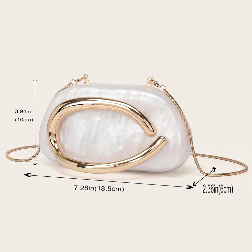 Fashion Women's Handbag Bride Metal Gold Women Luxury Evening Banquet Clutch Bag Shoulder Wedding Purse Party Crossbody Bag mbzr