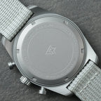 CADISEN Titanium TI-7 MULTISYNC New Moon Mens Watches Canvas Chronograph VK63 Men Gift AR Sapphire Luxury Quartz Watch For Man